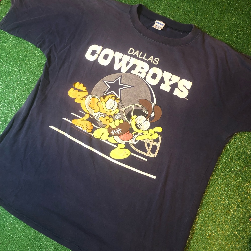 Vintage 1993 Garfield Dallas Cowboys Tee Sz XL